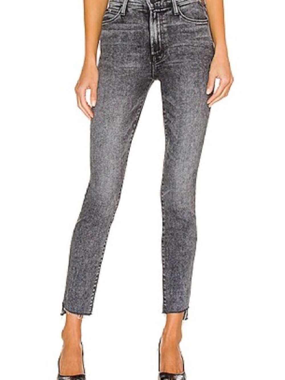 MOTHER the stunner zip ankle step jeans